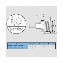 Zásuvka 230V + USB nabíjačka + otvor, Disq 80, kov | smartparts.sk